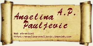 Angelina Pauljević vizit kartica